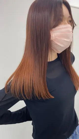 ロング 松林 加菜のヘアスタイル