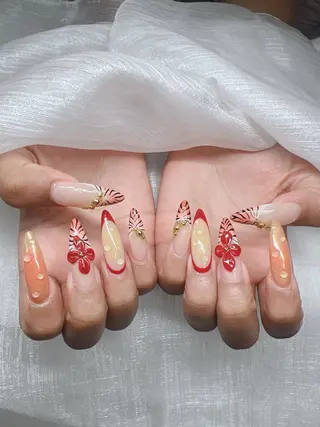 ネイル Lee Nails チップ長さだし専門店のネイルデザイン