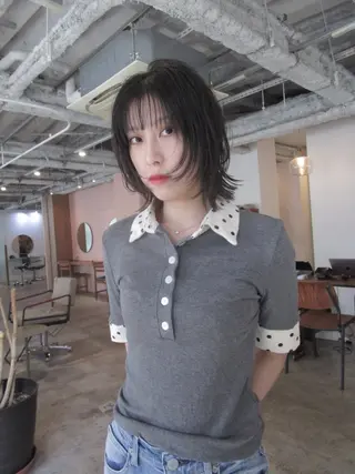 ミディアム yu maのヘアスタイル