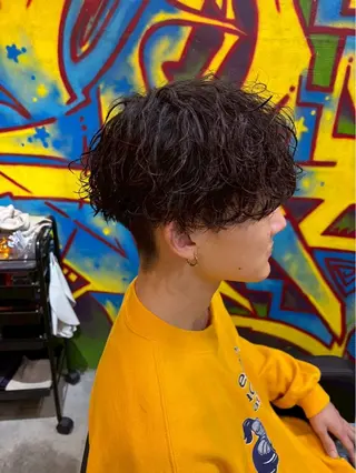 パーマ メンズ keany錦糸町 ハセベユウのヘアスタイル