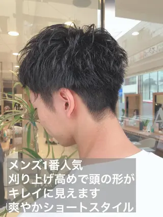 ショート ヘアアレンジ メンズ メンズパーマ特化/ メッシュ/薫/店長のヘアスタイル