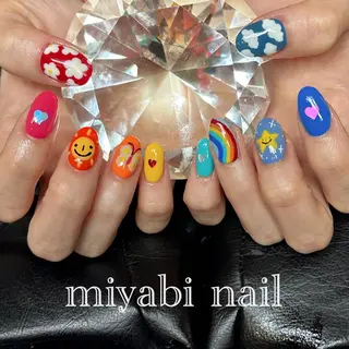 ネイル miyabi nail 桂川駅近くのネイルデザイン