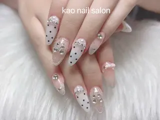 ネイル kao nail マグネット/長さだしのネイルデザイン