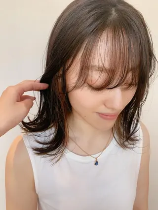 ミディアム 今井 はるかのヘアスタイル