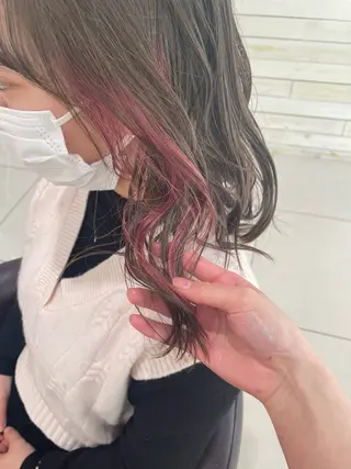 セミロング カラー メンズパーマ/ウルフ /似合わせカット滉一のヘアスタイル