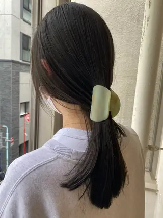 ロング カラー フレンチボブパーマ Yuukiのヘアスタイル