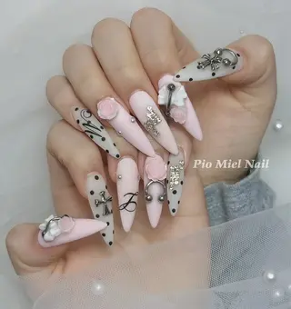 ネイル HANA 長さだしのネイルデザイン