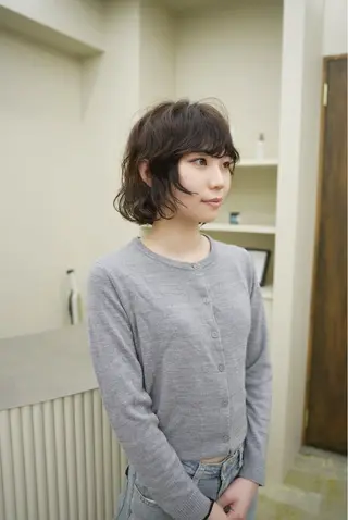 ショート パーマ イトウ ヒロヤのヘアスタイル