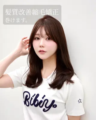 ロング 梅雨対策すぐ巻ける ☔️縮毛矯正勝倉　麗のヘアスタイル