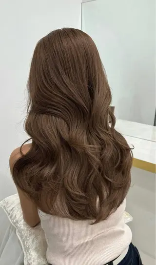 ロング カラー 天野 ひとみのヘアスタイル