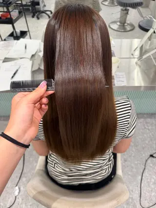セミロング ANRI🎀 福岡美容師/韓国🎀のヘアスタイル