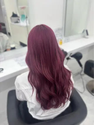 ロング カラー 透明感×似合わせ ピンクヘアsyuyaのヘアスタイル