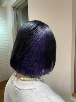 ミディアム カラー マンツーマンサロン 🤍Tanakaのヘアスタイル