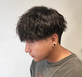 ショート パーマ メンズ 【イケメン風パーマ】 SHOFYのヘアスタイル