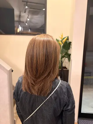 ミディアム 安倍 辰哉のヘアスタイル