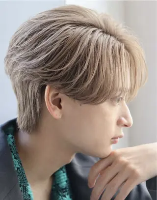 ミディアム 石川 大瑚のヘアスタイル