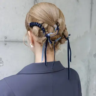 ショート ヘアアレンジ 🌐サトウ リョウ🌐のヘアスタイル