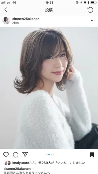 セミロング カラー パーマ ヘアアレンジ メンズ キッズ ネイル マツエク・マツパ premier modelsのヘアスタイル