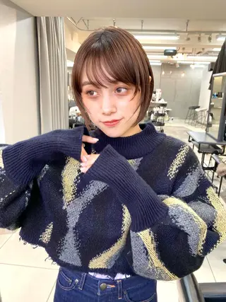 ショート 渋谷  中性ヘア あかりのヘアスタイル