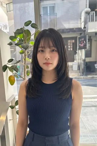 セミロング レイヤーカット 甲子園口　RINのヘアスタイル
