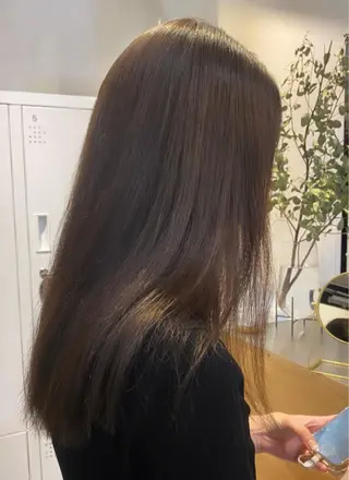 ロング カラー パーマ マンツーマン 美容師💚コウブチのヘアスタイル