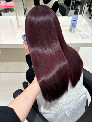 ロング カラー ヘアアレンジ 🩶ブリーチなし/暖 色/渋谷/らいる🩶のヘアスタイル
