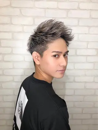 ショート メンズ 春日部 西口徒歩5分 寒色カラー 日和佐のヘアスタイル
