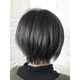 ショート カラー 髪質改善特化KIZU /ブリーチ縮毛矯正のヘアスタイル