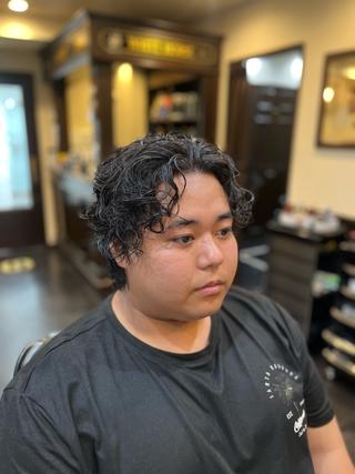 パーマ メンズ ヒロ銀座川崎 志田健介のヘアスタイル