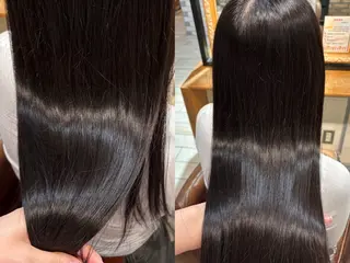 ロング カラー 古屋 澪 艶髪✨縮毛矯正のヘアスタイル