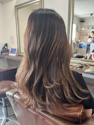 ロング 🫧透明感カラー× レイヤー🫧HARUのヘアスタイル