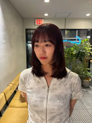 ミディアム カラー ブリーチカラー🍊 ★ayumiのヘアスタイル