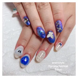 ミディアム ネイル 🐾enen style 🐾のネイルデザイン