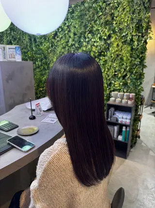 ロング カラー 山本 望華のヘアスタイル