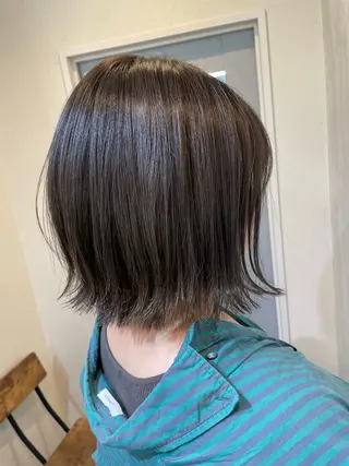 ミディアム カラー ヘアアレンジ HUENEST アカデミーサロンのヘアスタイル