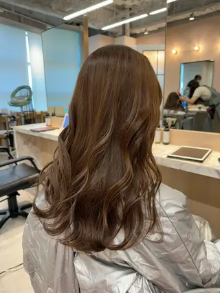 ロング 田中俊　縮毛矯正 髪質改善のヘアスタイル