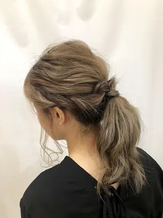 ヘアアレンジ 🍀失敗しない 縮毛矯正熊谷竜馬🍀のヘアスタイル
