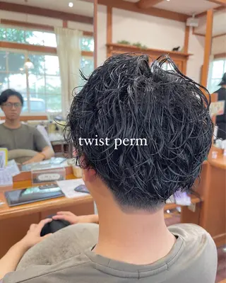 パーマ メンズ TJ天気予報 豊田 /松岡さくらのヘアスタイル