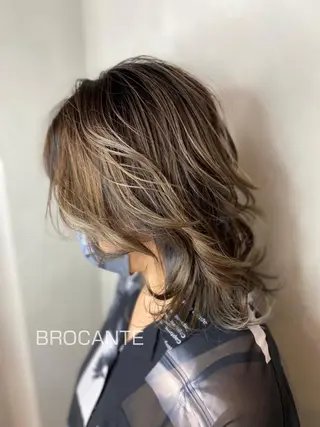 セミロング カラー BROCANTE立川 karasawa.nのヘアスタイル