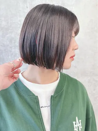 ショート ボブ/ゆるふわ ボブパーマ/とういのヘアスタイル