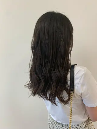 ロング 顔まわりカット✄ ベージュカラー🧸のヘアスタイル