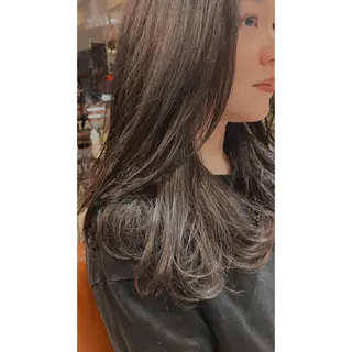 セミロング カラー 齊藤 賢祐のヘアスタイル