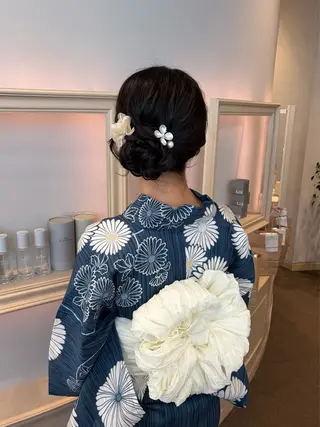 ヘアアレンジ 🍪ヨシイハルネ🍪 ラベンダーカラーのヘアスタイル