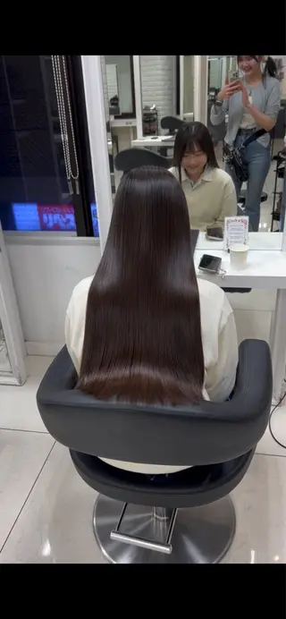 ロング レイヤー/巻ける 縮毛矯正💫あやののヘアスタイル