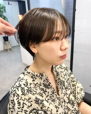 ショート カラー 白髪ぼかし/ショート /ミニボブだいじのヘアスタイル