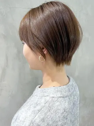 ショート カラー パーマ ヘアアレンジ ITbyALBUM 中野店のヘアスタイル