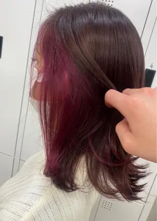 ミディアム Sherry大国町 HIKARUのヘアスタイル