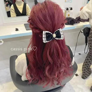 ミディアム カラー ヘアアレンジ 愛されカラー🩷 はるなのヘアスタイル