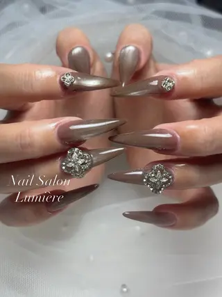 ネイル Lumière｜ ロング｜ワンホンのネイルデザイン