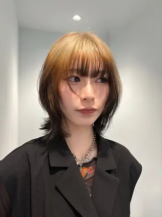 ミディアム 村上 奈乃果のヘアスタイル